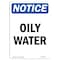 Signmission OSHA Notice, 7" Height, Oily Water Sign, 7" X 5", Portrait OS-NS-D-57-V-16974 - alternate 1